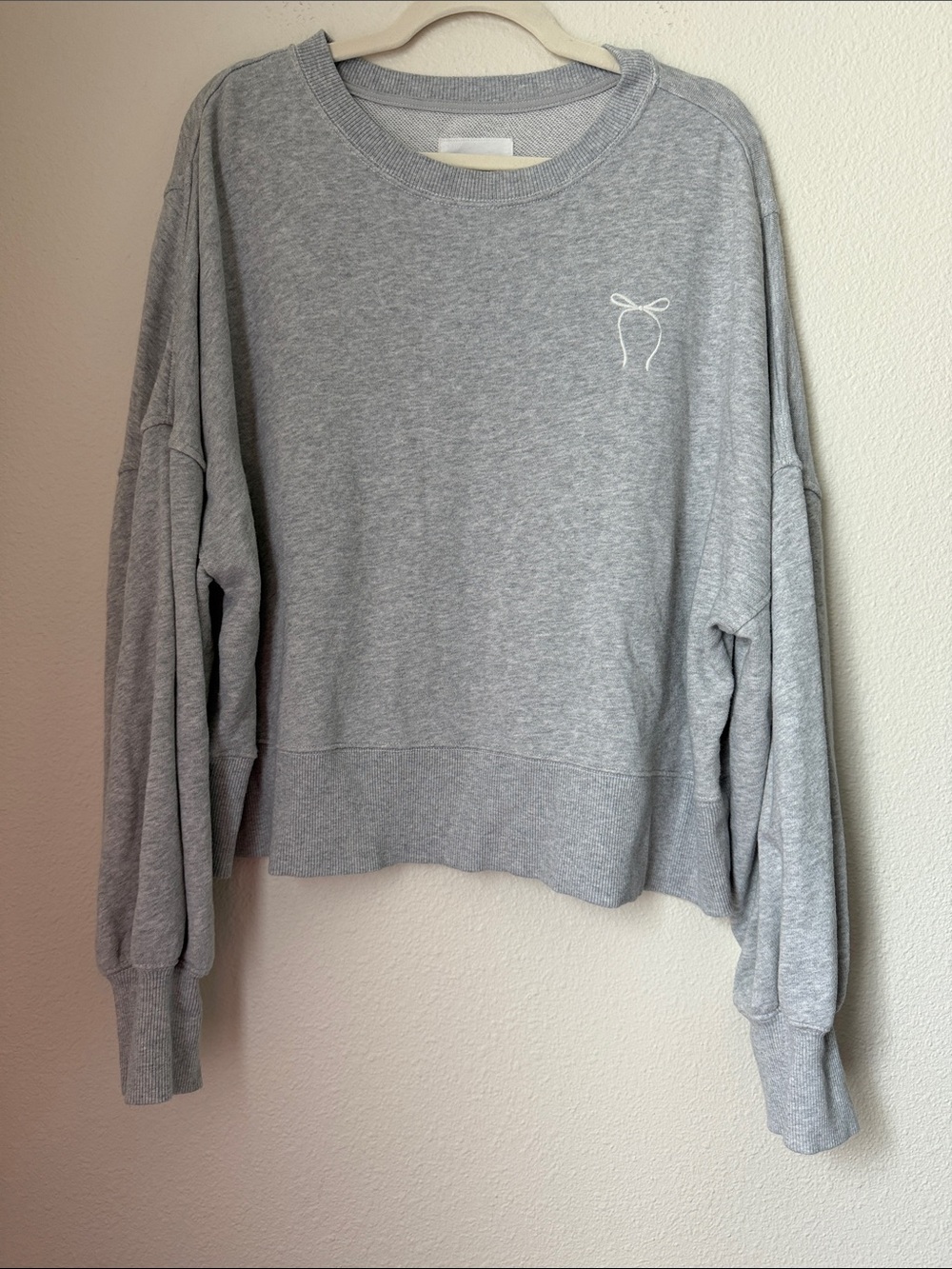 Aerie Crewneck Bow Sweatshirt
